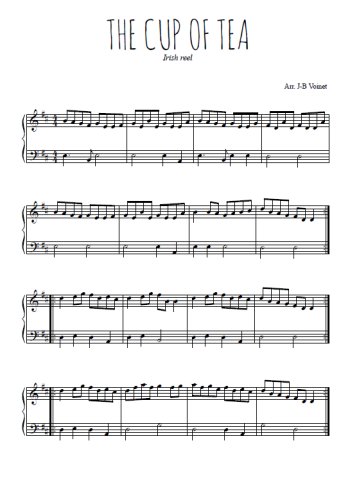 Téléchargez l'arrangement pour piano de la partition de The cup of tea en PDF